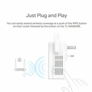 TP-LINK TL-WA860RE IEEE 802.11n 300 Mbps Wireless Range Extender - ISM Band