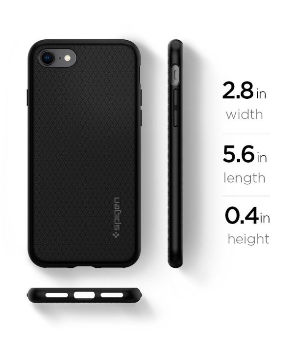 Apple iPhone 8 / iPhone 7 Spigen Liquid Air Case - Black