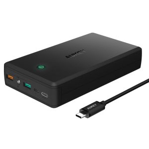 AUKEY 30000mah Powerbank with Quick Charge 3.0 USB-C (Black) - PB-Y3