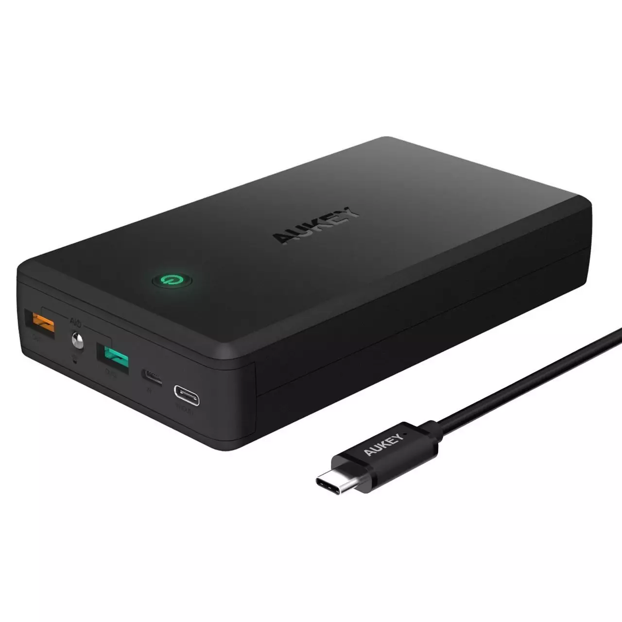 AUKEY 30000mah Powerbank with Quick Charge 3.0 USB-C (Black) - PB-Y3