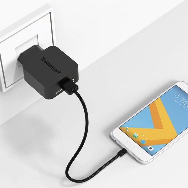 51N32CaPobL._SL1000_ Tronsmart 1 Port Wall Qualcomm 3.0 Certified Rapid Charger - WC1T - EU Plug - Image 4