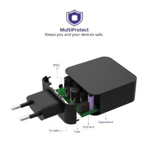 Tronsmart 1 Port Wall Qualcomm 3.0 Certified Rapid Charger - WC1T - EU Plug - Image 3