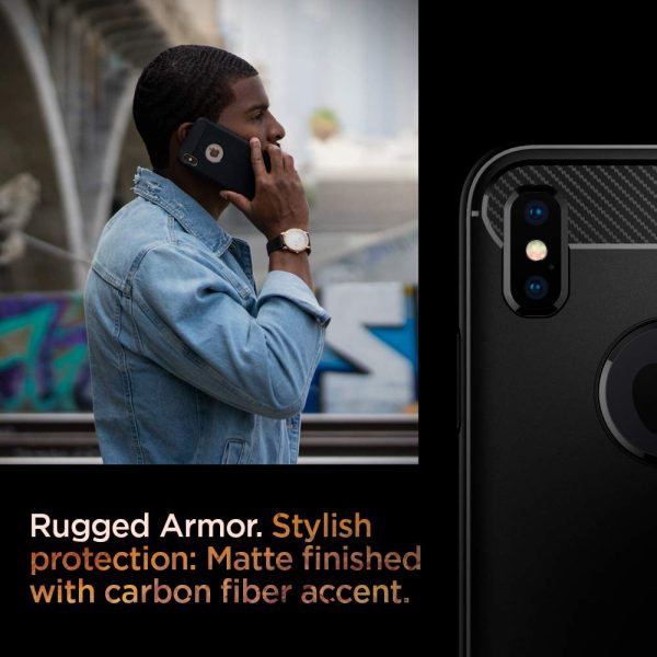 Apple iPhone X Spigen Rugged Armor Case - Image 4