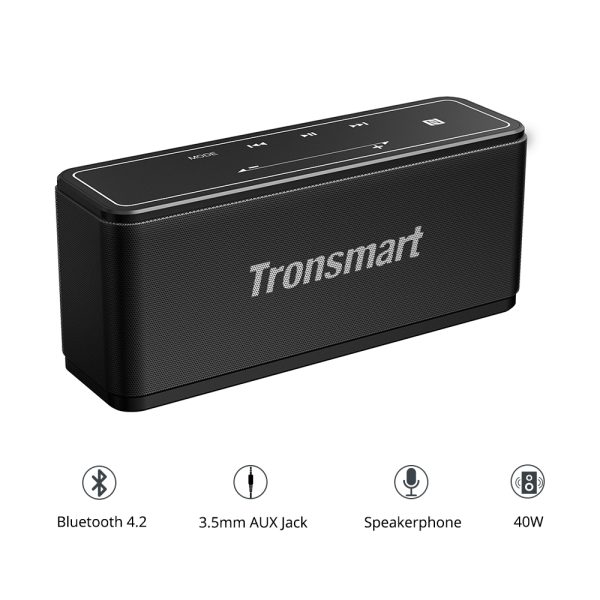 Tronsmart Mega 40W Bluetooth Speaker with 15-Hour Playtime, TWS, Dual-Driver Portable Wireless Speaker with Built-in Mic, NFC & Deep Bass - Image 8