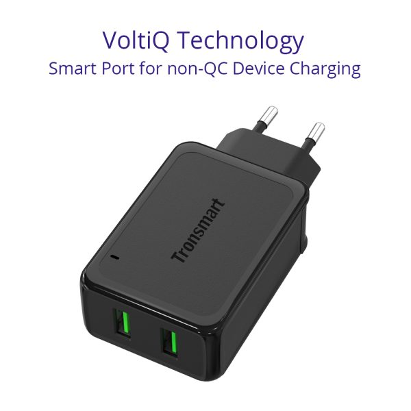 W2TF 2 Ports Qualcomm Quick Charge 3.0 USB Wall Charger - EU Plug - Image 5