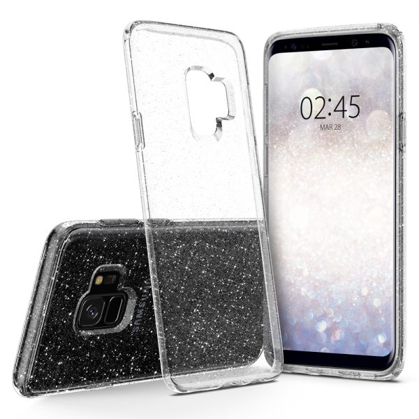 s9-glitter-case-6 Galaxy S9 Spigen Liquid Crystal Glitter Case - Crystal Clear - Image 7