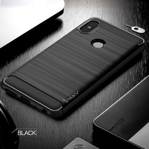 Redmi Note 5 / Redmi Note 5 Pro / Redmi Note 5 Ai  Concise Series / Slim Anti-fingerprint TPU Case by iPaky - Black.