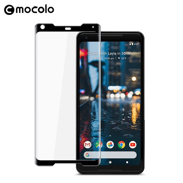 Mocolo Google Pixel 2 XL 3D Edge to Edge Tempered Glass - Black - Image 6