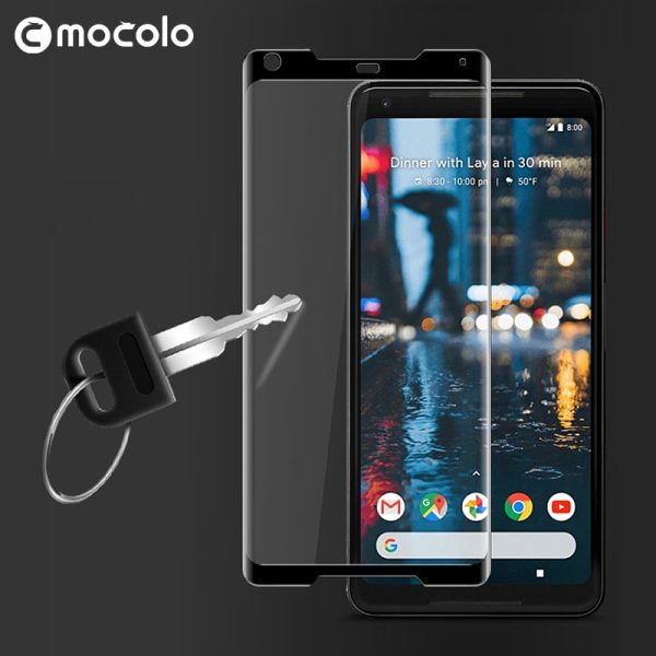 Mocolo Google Pixel 2 XL 3D Edge to Edge Tempered Glass - Black - Image 7