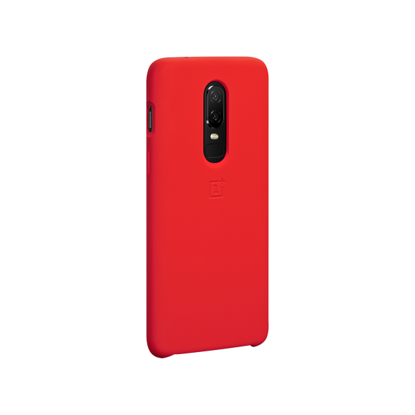 OnePlus 6 Silicone Protective Case Red - Image 2