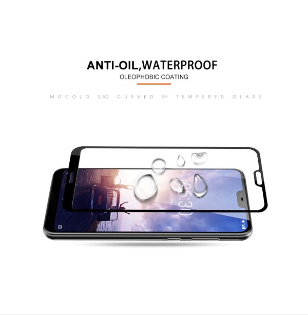 Nokia 6.1 Plus / Nokia X6 2018 3D Edge to Edge Tempered Glass - Black - Image 4