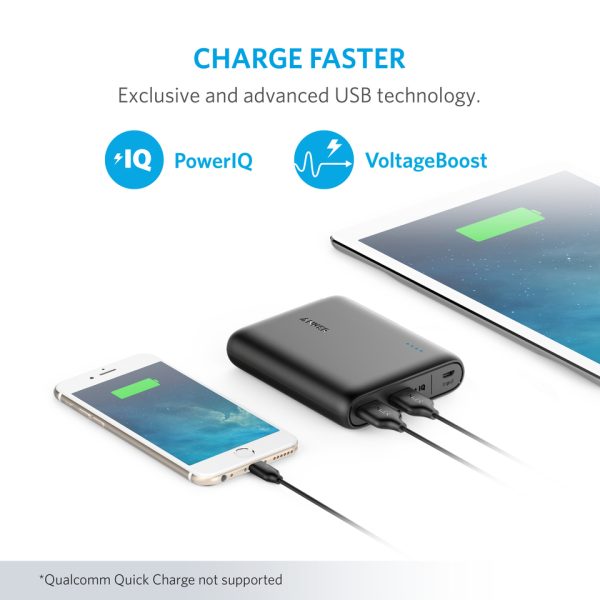Anker PowerCore 13000, 2-Port Ultra-Portable  Power Bank - Black A1215G11 - Image 5