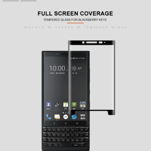 Mocolo Blackberry Key 2 3D Edge to Edge Tempered Glass - Black