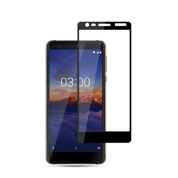 Mocolo Nokia 3.1 2018 Edge to Edge Tempered Glass - Black