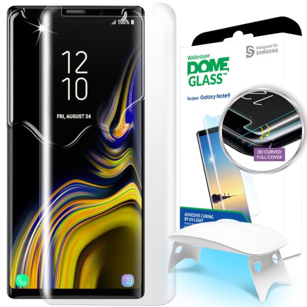 whitestone-dome-galaxy-note-9 Galaxy Note 9 Whitestone Dome Glass with UV Light & Easy Install Kit - Image 1