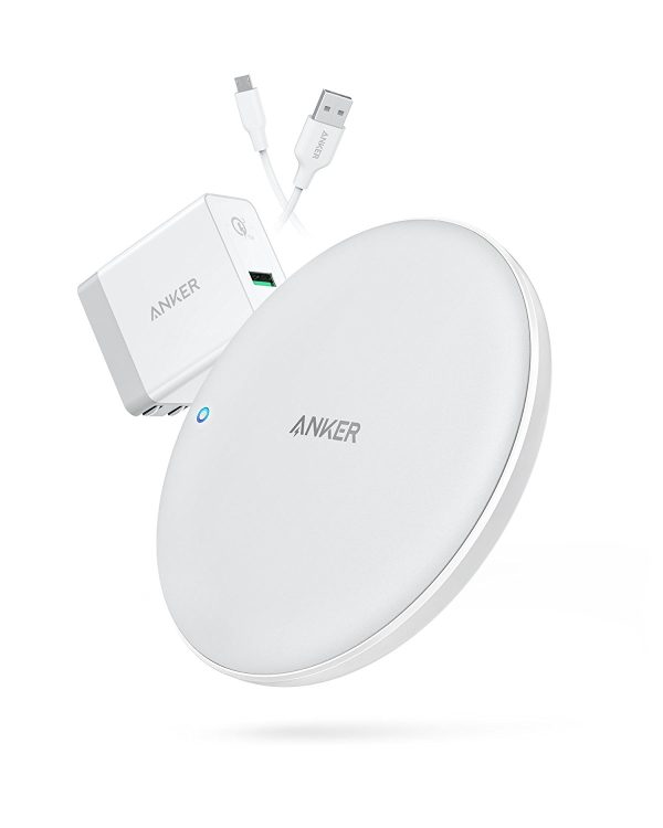 Anker PowerWave 7.5 Fast Wireless Charging Pad Internal Cooling Fan, Qi-Certified, 7.5W  B2514L21  - White - Image 2