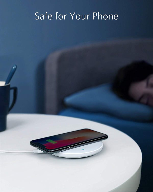 Anker PowerWave 7.5 Fast Wireless Charging Pad Internal Cooling Fan, Qi-Certified, 7.5W  B2514L21  - White - Image 10