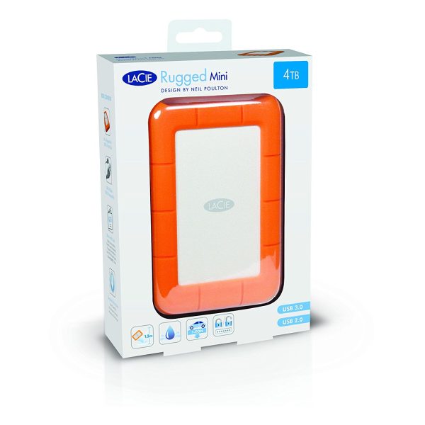 LaCie Rugged Mini 4TB USB 3.0 / USB 2.0 Portable Hard Drive (LAC9000633) - Image 6