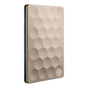 Seagate Backup Plus Ultra Slim 2TB Portable External Hard Drive, USB 3.0 Gold (STEH2000101)