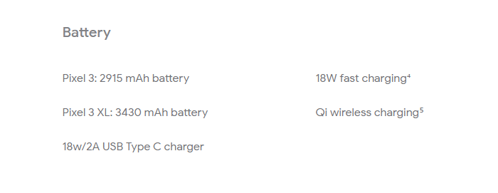 pixel 3 xl specs