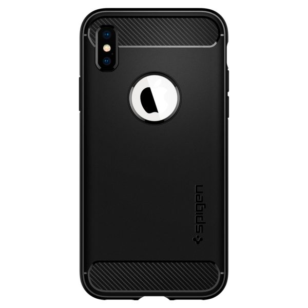 detail_iphone_5.8_ra_01 iPhone XS Rugged Armor Spigen Case Black 063CS25113 - Image 2
