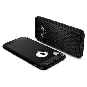 iPhone XR Rugged Armor Case Spigen Matte Black 064CS24871 - Image 5