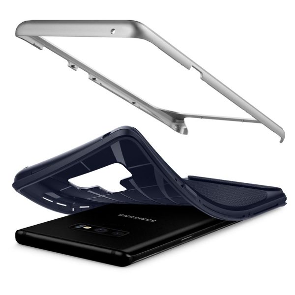 Samsung Galaxy Note 9  Spigen Original Neo Hybrid Dual Layer Case - Arctic Silver - Image 3