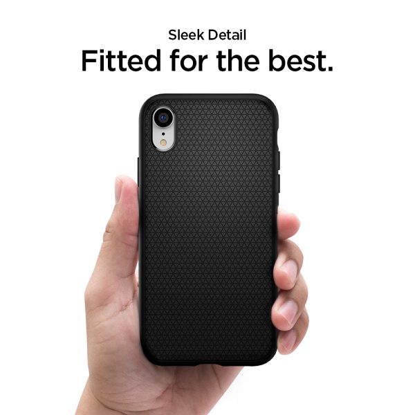 iPhone XR Spigen Case Liquid Air Matte Black 064CS24872 - Image 6