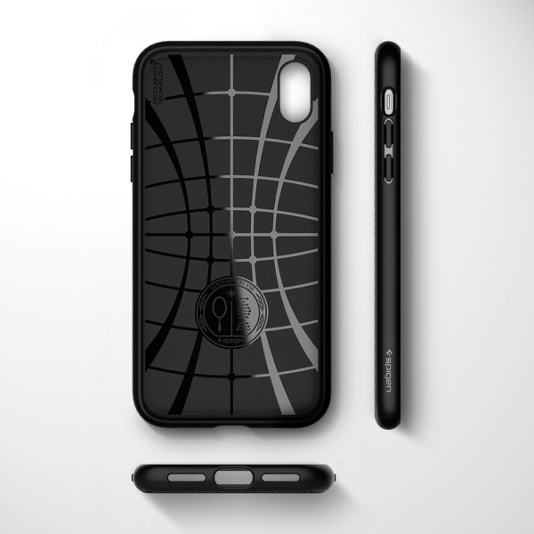 iPhone XR Spigen Case Liquid Air Matte Black 064CS24872 - Image 4