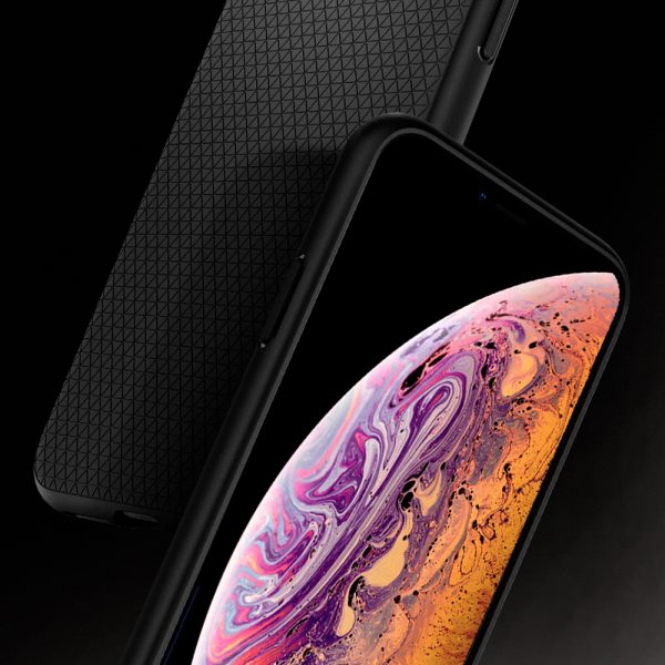 iPhone XR Spigen Case Liquid Air Matte Black 064CS24872 - Image 3