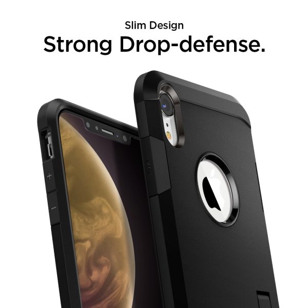 iPhone XR Tough Armor Case Spigen Black - Image 8