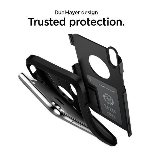 iPhone XR Tough Armor Case Spigen Black - Image 9