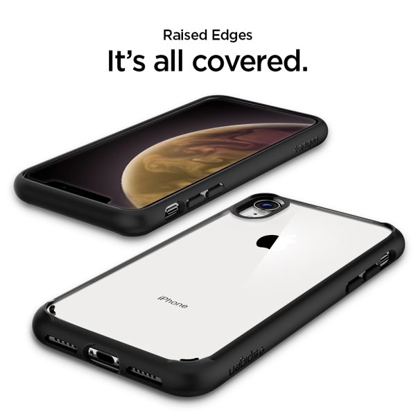iPhone XR Ultra Hybrid Case Spigen Matte Black - Image 7