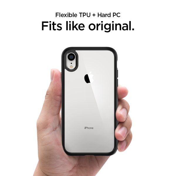 iPhone XR Ultra Hybrid Case Spigen Matte Black - Image 8