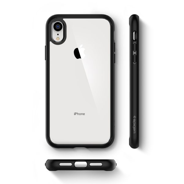 iPhone XR Ultra Hybrid Case Spigen Matte Black - Image 9