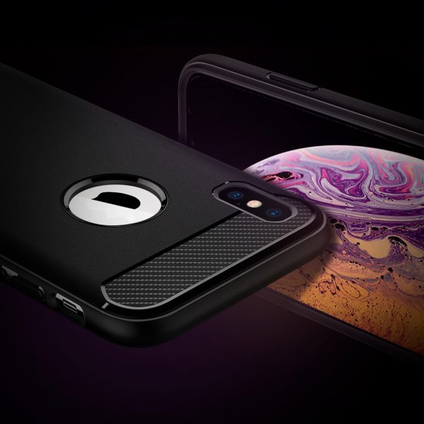 id_iphone_5.8_ra_05 iPhone XS Rugged Armor Spigen Case Black 063CS25113 - Image 9
