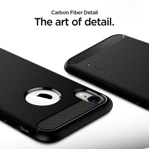 iPhone XR Rugged Armor Case Spigen Matte Black 064CS24871 - Image 7