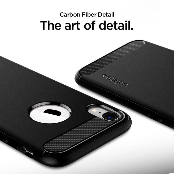 iPhone XR Rugged Armor Case Spigen Matte Black 064CS24871 - Image 7