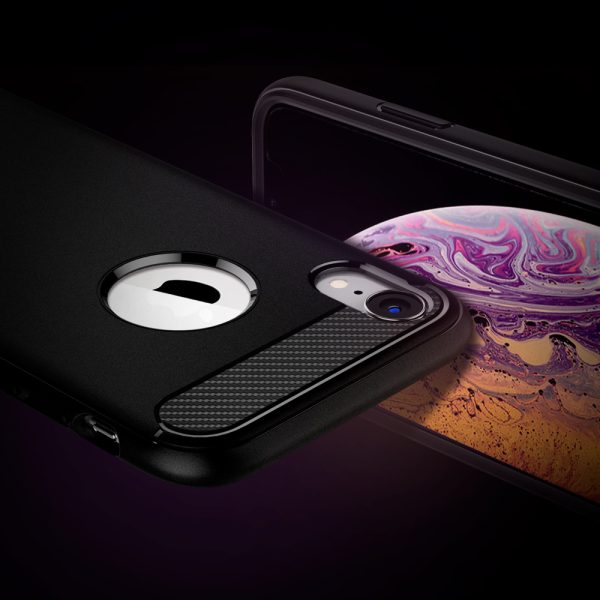 iPhone XR Rugged Armor Case Spigen Matte Black 064CS24871 - Image 11