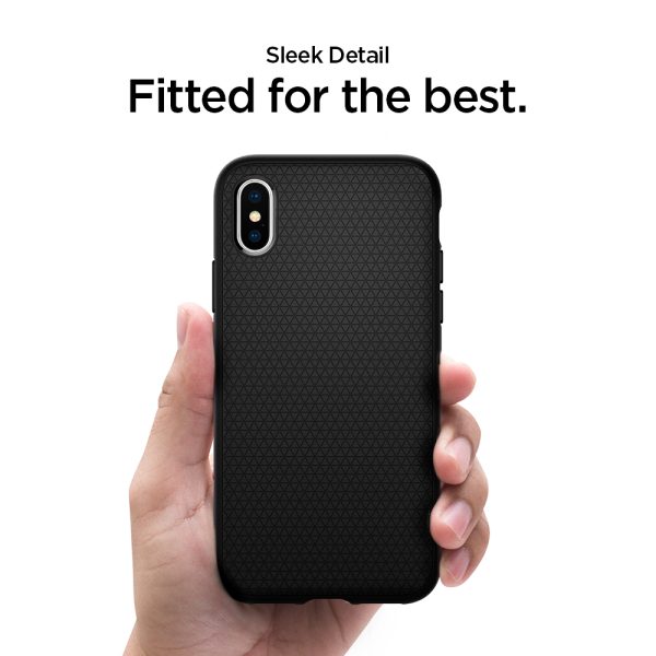 Spigen iPhone XS Max Case Liquid Air Matte Black 065CS25126 - Image 4