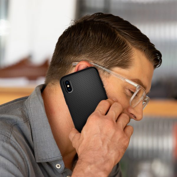 Spigen iPhone XS Max Case Liquid Air Matte Black 065CS25126 - Image 6