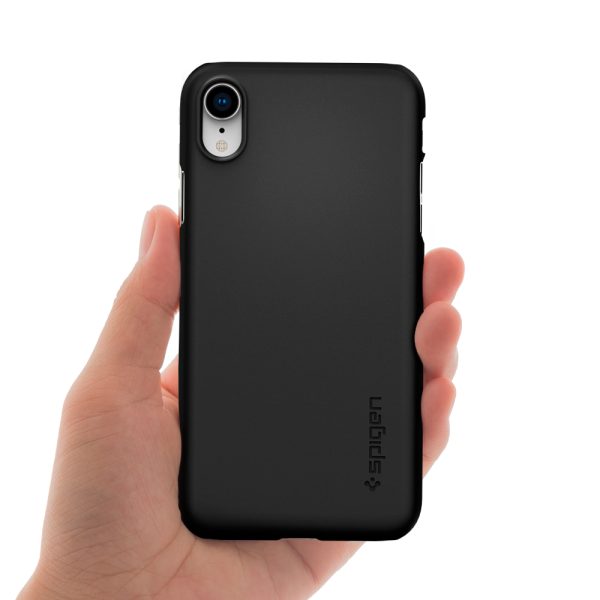 iPhone XR Thin Fit Spigen Case Black 064CS24864 - Image 6