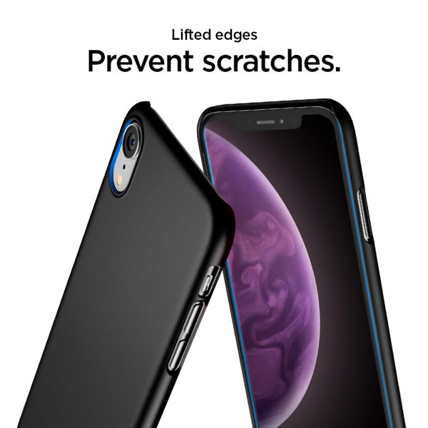 iPhone XR Thin Fit Spigen Case Black 064CS24864 - Image 4
