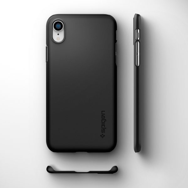 iPhone XR Thin Fit Spigen Case Black 064CS24864 - Image 3