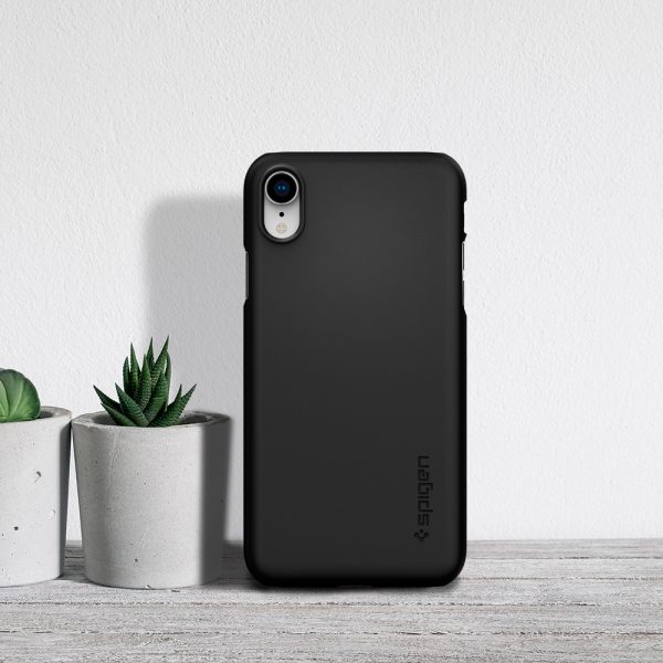 iPhone XR Thin Fit Spigen Case Black 064CS24864 - Image 2