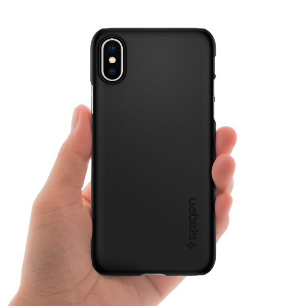 id_ipxs_thin_fit_black_01 iPhone XS - iPhone X Thin Fit Spigen Case Black 063CS24904 - Image 6