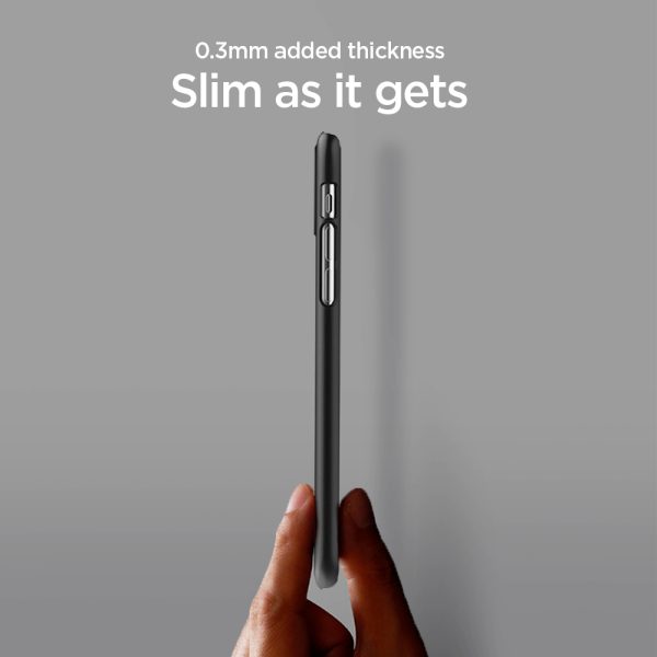 id_ipxs_thin_fit_black_02 iPhone XS - iPhone X Thin Fit Spigen Case Black 063CS24904 - Image 7