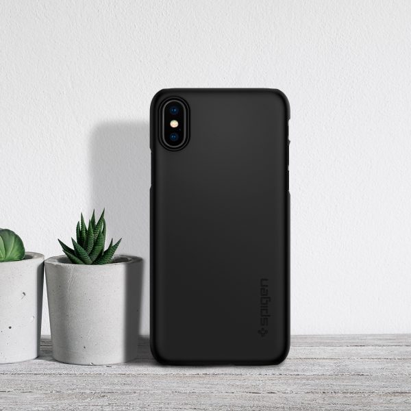 id_ipxs_thin_fit_black_05 iPhone XS - iPhone X Thin Fit Spigen Case Black 063CS24904 - Image 10