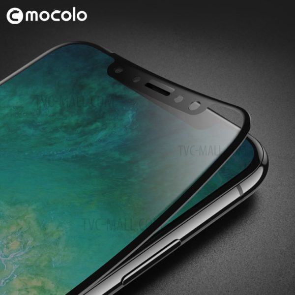 Mocolo iPhone X Edge to Edge Tempered Glass - Black