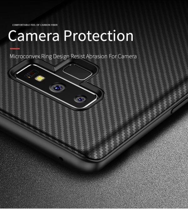 Samsung Galaxy Note 9 Carbon Fiber Series / TPU Case with Carbon Fiber Pattern by iPaky - Black